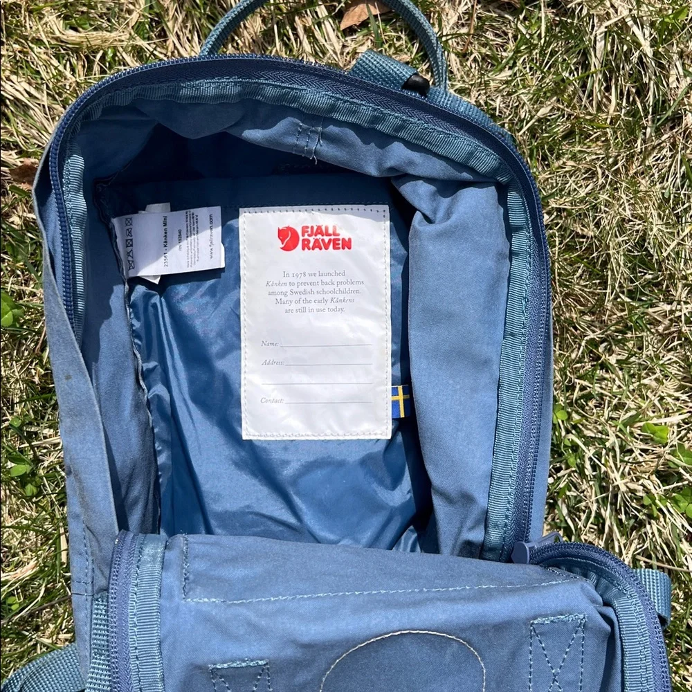 🇸🇪Mini Kånken Backpack - Fjällräven - Sky Blue 7L Good Used Condition